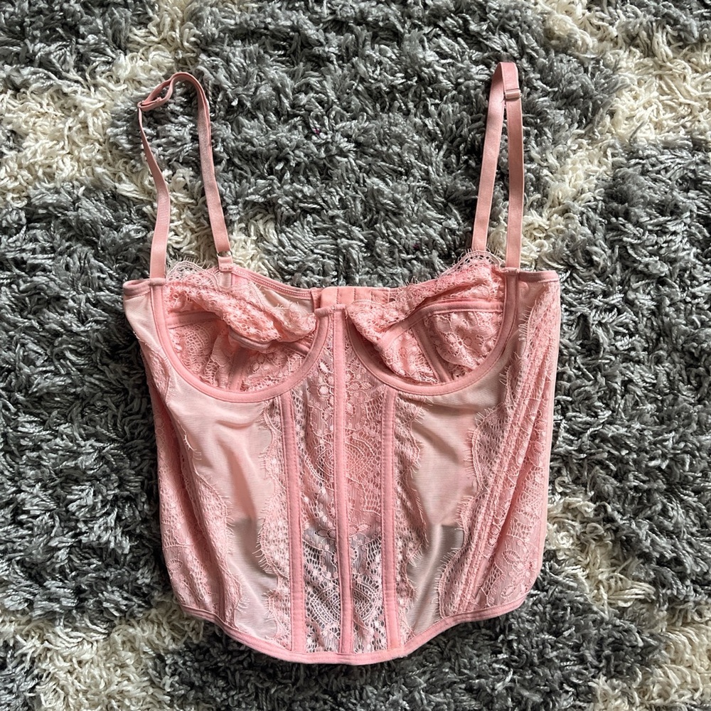 Elegant Pink Lace Top